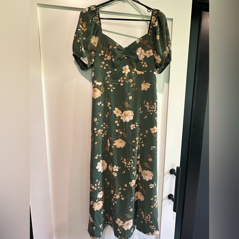 Apricot Lane Floral Olive Maxi Dress